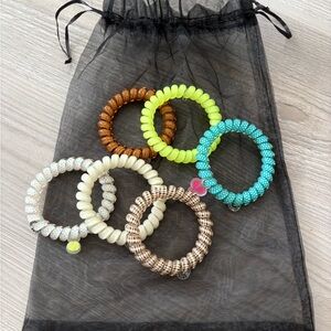 Teletie Spiral Hair Coil Ponytail Holders